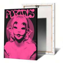 一套墙面艺术海报，音乐歌手海报艺术套装 - 现代、大胆的抽象艺术，防水无框帆布印刷，适用于卧室、客厅、家庭办公室装饰 - 礼品之选，可选画框 - 彩色 - 查看 54