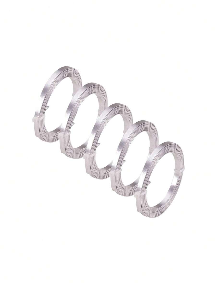 Kit De Alambre De Aluminio Flexible Para Joyería De Bricolaje 78.7 Pulgadas Material Para Pulseras Pendientes Y Tobilleras Fácil De Doblar Y Usar Para Manualidades En Casa,37564747 - Multicolor - Ver 1