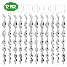 2Set (12pcs/Set)Outdoor Bird Repellent Wind Spiral Bird Scare Rod Reflective Rods Deterrent NEW - Silver - View 10