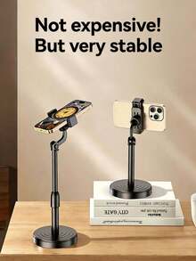1pc Adjustable Waterproof ABS Tripod Phone Holder, For Video Recording And Live Streaming, Hands-Free Stand (Installation Steps Refer To The Page Video), Gift, Accessory (Random Style Shipped) - Multicolor - View 8
