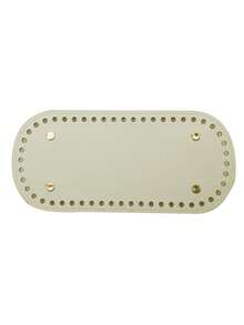 1pc Premium Oval PU Leather Bottom Pad - Reinforces Handbags And Wallets, Pre-Punched Holes For Sewing, Suitable For Crochet Projects, Sewing Accessories And DIY Crafts, Durable, Water-Resistant, Easy To Use, DIY Wallet Making - Multicolor - View 23