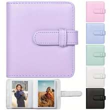 2X3 Mini Photo Album Holds 32 Sheets, Portable And Suitable For 3inch Fujifilm Mini Photo Paper, Photo Game Card Album, Halloween, Christmas, New Year Gifts - [White] - View 3