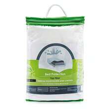 FIAN Lester Protector de Colchón 100% Algodón - con Película Impermeable Hipoalergénico - Hecho en México Queen - Calidad Superior - para Colchón de 25cm de Altura - Matrimonial - Ver 1