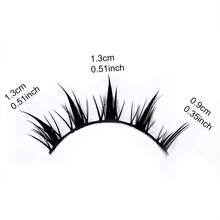 5 Pairs Anime Style False Eyelashes, Charming Little Devil Enlarged Eyes Eyelashes 5MH-5, Cartoon Manga Style Eyelashes For Cosplay Eye Makeup Tools, Cat Eyes Lashes Strip Lashes,Lashes,Eyelashes,Fake Lashes - Spiky Manga Lashes - View 3
