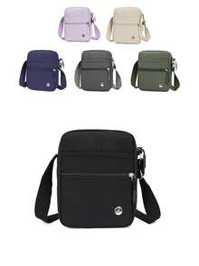 1 Pc Fashion Boys Crossbody Bag Solid Color Big Children Small Casual Square Bag Shoulder Bag Phone Wallet Key Change Storage Bag Portable Zip Closure Design Casual Bag Uitable For Shoping Parties, Holidays, Festive Events, Entertainment Vacation And Other Occasions For Boy Teen Students Gifts Etc The Perfect Gift For Gratitude