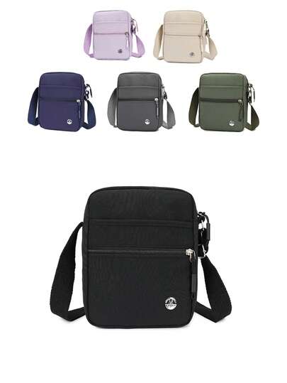 1 Pc Fashion Boys Crossbody Bag Solid Color Big Children Small Casual Square Bag Shoulder Bag Phone Wallet Key Change Storage Bag Portable Zip Closure Design Casual Bag Uitable For Shoping Parties, Holidays, Festive Events, Entertainment Vacation And Other Occasions For Boy Teen Students Gifts Etc The Perfect Gift For Gratitude