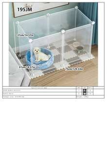 Indoor Dog Fence For Small Dogs, Puppies, Rabbits, Pets, Foldable Isolation Gate, Puppy Playpen - Multicolor - View 15