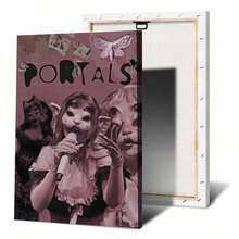 一套墙面艺术海报，音乐歌手海报艺术套装 - 现代、大胆的抽象艺术，防水无框帆布印刷，适用于卧室、客厅、家庭办公室装饰 - 礼品之选，可选画框 - 彩色 - 查看 56