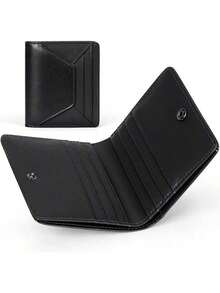 EstiloCarteras Para Caballero Piel, Cartera Hombre Con Monedero, 10 Ranuras Para Tarjetas, Billetera Con Monedero, Billetera Hombre Con ProteccióN RIFD, Ligero Y Delgado, NegroVersióN Mejorada - Negro, sin billetera - Ver 10