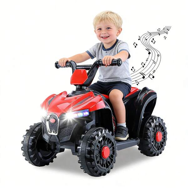 Coche infantil de 4 ruedas con asientos cómodos todoterreno para niños, coche para montar en motocicleta