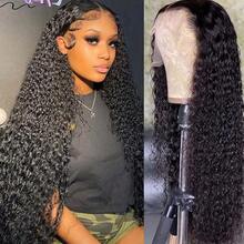 Tóc giả xoăn đen Jerry mật độ 180% 13x4 13x6 Lace Frontal không keo 4x4 5x5 Lace Closure cắt sẵn dễ đội nhổ sẵn nút tẩy trắng tóc bob ngắn xoăn chịu nhiệt sợi tổng hợp pha tóc thật có tóc con xung quanh cho nữ 10inch-34inch Lace cắt sẵn không keo cho 4*4 5x5 - Tự nhiên & Đen - Xem 8