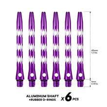 6pcs Professional Grade Aluminum Dart Shafts, 2BA Standard Thread, Suitable For Soft Or Hard Dart Tips, 45mm Length With Engraved Pattern And Colorful Design, 6 Color Options. Professional Dart Accessories Enhance Dart Accuracy And Stability, Ideal For Home Entertainment, Party Games, Competition Practice, And Perfect Gift Choice For Valentine's Day, Easter, New Year, Birthday Parties.