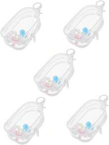 EstiloUPKOCH Bolsa Transparente Para Exhibir MuñEcas Con Hebilla Para Colgar Estuche Ligero De PVC Resistente Al Agua Para Almacenamiento Y ExhibicióN De Mini MuñEcas 4.13X2.55X1.37 PulgadasVersióN Mejorada - Como se muestra en la imagen, hay 2 artículos en total. - Ver 11