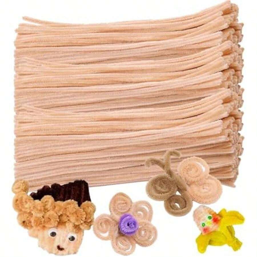 300pzs Limpia Pipas,Limpia Pipas Chenile Surtidos Múltiples Colores,Fácil de Doblar,Para Surtidos DIY,Realizar Adornos Artesanales, Flores, Adornos Navideños y de Fiesta, Etc.(30cm)