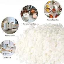 Nguyên liệu sáp đậu nành và sáp paraffin nguyên chất 100g/500g/1000g, bấc sáp đậu nành đã được gắn sẵn, sáp paraffin nguyên chất dùng cho liệu pháp hương thơm, thích hợp cho việc tự làm nến thủ công và các sản phẩm thủ công khác. Thích hợp cho nến tự làm, các dự án DIY và các buổi tụ họp gia đình. - Nhiều màu - Xem 6