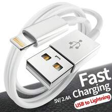 1/2/5条装 20W USB 转 Lightning 快充数据线，高效数据传输线，3.3 英尺/100 厘米，适用于苹果 CarPlay 的车载数据线，兼容 14/13/12/11/Pro Max Plus 系列 - 白色 - 白色 - 查看 2