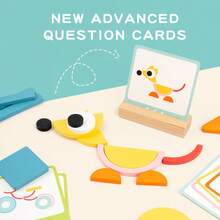 1 Set de Bloques de Rompecabezas Geométricos de Madera Creativos Tangram para Niños, Juguetes de Rompecabezas de Educación Temprana y Preescolar, Rompecabezas de Madera para Bebés, Entrenamiento de Pensamiento Intelectual y Lógico, Bloques de Construcción, Formas de Palitos, Rompecabezas Circulares, Ejercicio para Niños, Pensamiento Lógico, Desarrollo Intelectual, Concentración, Es el Mejor Regalo para Niños, Buen Almacenamiento, Cultivar la Habilidad Manual de los Niños desde una Edad Temprana - Multicolor - Ver 5