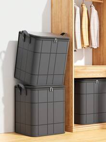 1个家用收纳整理袋，毛绒玩具收纳袋，衣物床上用品收纳袋，抽屉衣柜整理袋，升级加厚面料，加宽舒适提手，适用于家庭收纳、仓库收纳、家居礼品