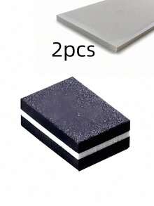 50pcs/Set, Black, 180/100 Grit, High Elasticity Foam Blocks, Mini Tofu Shape, Double-Sided Nail File And Polishing Block, Suitable For Women, Home Use And Salons (Optional Quantity: 2/10/50/100/200/300/400pcs) - Multicolor - View 13