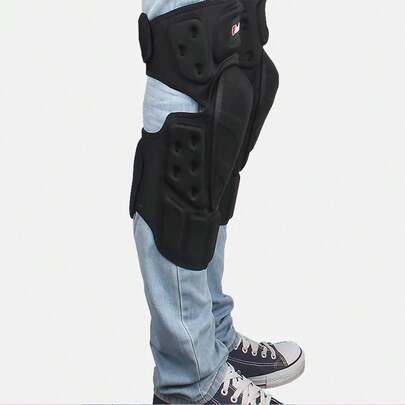 1 Pair Of Black Knee Pads Motorcycle Knee Pads Rider Knee Protection Gear Off-Road Motorcycle Protection Gear Anti Fall And Anti-Collision Rider Knee Pads Unisex Rider Gift