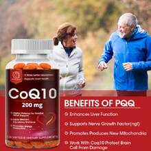 Natural Coenzyme Q10 Antioxidant Supplement 200mg For Heart, Brain & Immunity Support - 120 Capsules - 1 Bottle - View 5