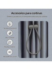 Estilo4 Piezas Sujetador De Cortinas, AlzapañOs Para Cortinas, Fuertes Propiedades MagnéTicas,Cinta MagnéTica Decorativa Para Cortinas, Accesorios Para Cortinas,PropóSito Decorativo(Gris Oscuro)VersióN Mejorada - amarillo pálido - Ver 12