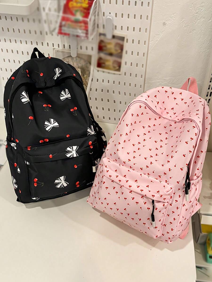 VMI Butterfly Print Casual Women's Large Capacity Backpack, Versatile Use, Multi-Functional, Suitable For Students, Daily Use, Commuting And Laptop Carrying