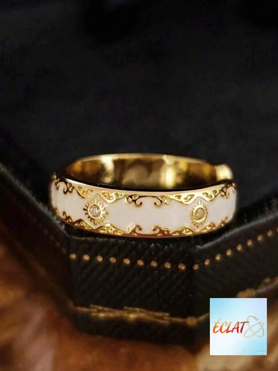 1Pc CZ Charm Wedding Engagement Ring, Women's Valentine's Day Party Gift TYKW - 1# - 查看 1