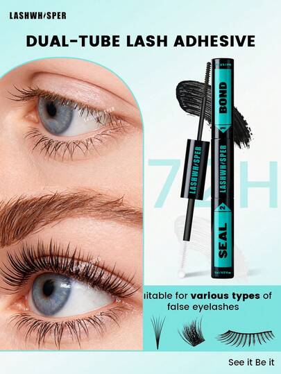 10ml Eyelash Glue, Cluster Eyelash Adhesive, DIY Eyelash Extension Kit