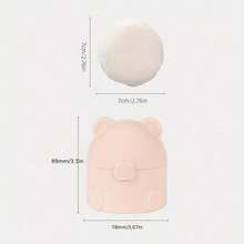 2pcs/Set Portable Loose Powder Puff With Storage Box - Includes Soft Sponge Puff, Can Hold 50g Loose Powder, For Face And Body Powder Cosmetic Storage, Cosmetic Storage Solution | Colorful Design | Soft Sponge Puff, Makeup Storage Box - UV Protection,Giveaways,Travel,Cheap Stuff,Travel Essential - Multicolor - View 9