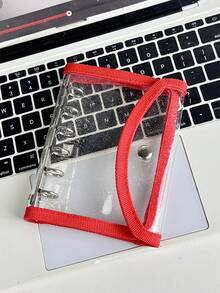 A7活页夹，带包边。透明活页夹封面，贴纸簿，封口贴，3D贴纸收纳，6孔PVC笔记本封面，DIY日记本，替换内芯，3D浮雕贴纸簿，贴纸相册 - 彩色 - 查看 15