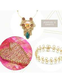 EstiloArtistic Wire - Alambre De LatóN Resistente Al Deslustre De Calibre 20, Color Dorado, 6 YardasVersióN Mejorada - 1/4 libra - Ver 3