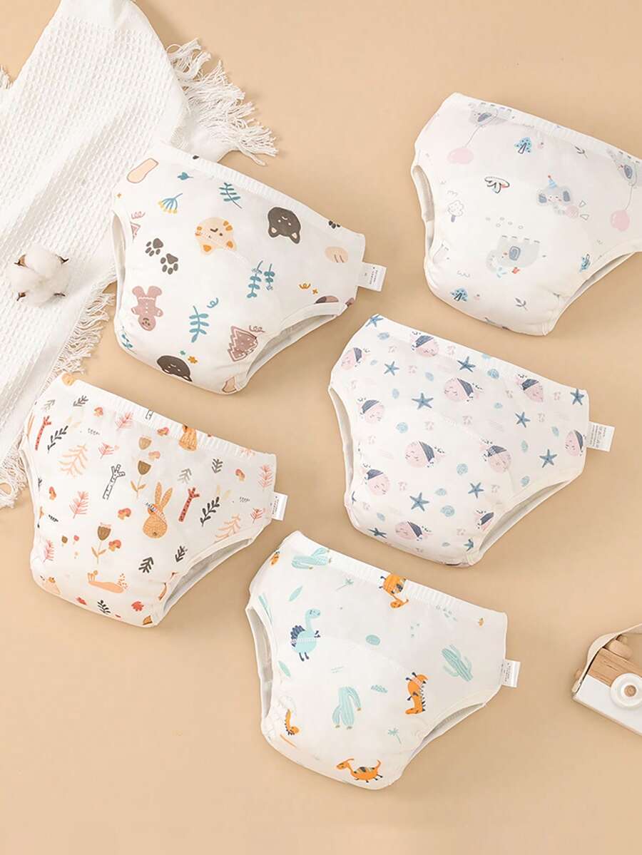 3pcs/Pack S/M/L Baby Potty Training Pants, Waterproof Washable Diaper Underwear For Toddler Boys And Girls