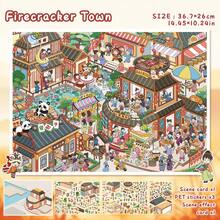 New DIY Scene Stickers, House Stickers, 2 Patterns, Large Size 36.7*26cm, 3D Special Oil Craft, Scrapbooking, 3D Miniature House Micro Landscape Stickers, DIY Scrapbook Stickers, Landscape Stickers, Notebook Stickers, Reusable, Multiple Sizes Available Scrapbook Supplies Stationery Funny Stickers Laptop Stickers Kindle Phone Stickers - Multicolor - View 10