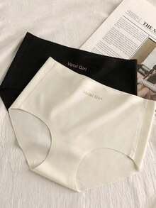 5条装无缝桑蚕丝抗菌裆部不勒腰部女士运动内裤 - 彩色 - 查看 7