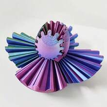 1个渐变色3D打印旋转齿轮球 - 休闲桌面玩具，适合派对和家居装饰 - 颜色随机 - 彩色 - 查看 9