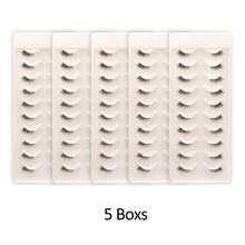 Waloshow 10对自然交叉猫眼假睫毛，拉长外眼角，放大双眼效果，适合日常、节日、度假、派对妆容，专业品质批发