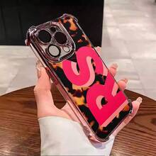 Personalisierte Initialen Schildpatt Monogramm Handyhülle  16 Pro Max Hüllen für  17, 16, 15, 14, 13, 12, 11 Pro Max L354 SYML - Silber-07X-L354 - Übersicht 7