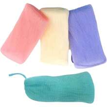Bolsa De Malla Para Jabón 4 Piezas Red De Jabón Para Crear Espuma Bolsa Colgante Para Barras De Accesorio De Baño Para Limpieza Facial Y Duchas,37550602 - Unitalla - Ver 1