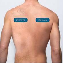 男士双头修剪器，长柄身体及腿部剃刀，带脱毛功能，家用背部及身体脱毛器 - 黑色 - 查看 6