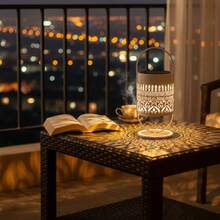 1/2pcs Solar Powered Table Lamp, Mandala Flower Pattern, Suitable For Outdoor Patio, Camping, Balcony, Bedroom, Office, Party - Mandala Desktop Decorative Lamp - View 4