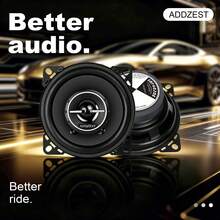 2PCS 4" Car Coaxial Speakers With 60W Max Power, PEI Tweeter Hybrid Surround, Car Door Speakers, Great Stock Replacement, High-Efficiency Speaker, Pair - 4" Coaxial 60W MаX - 查看 1