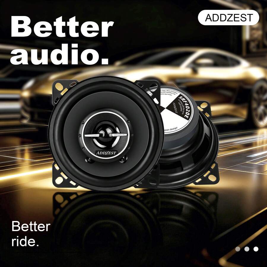 2PCS 4" Car Coaxial Speakers With 60W Max Power, PEI Tweeter Hybrid Surround, Car Door Speakers, Great Stock Replacement, High-Efficiency Speaker, Pair - 4" Coaxial 60W MаX - 查看 1