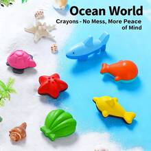 Kids Wax Crayons - 12種顏色 - 查看 3