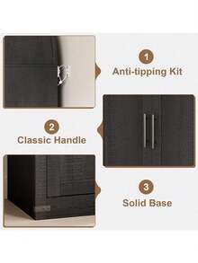 Estante arqueada alta de 72 pulgadas con puertas de madera, armario de almacenamiento de estantería de pantalla de 4 niveles - construcción pesada, organizador de pie moderno para oficina en casa Sala de estar - Puertas de madera negra - Ver 6