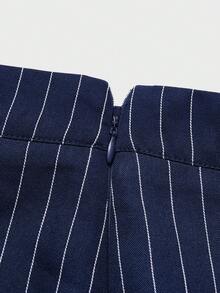 优雅简约假日派对通勤日常商务马甲套装，女士秋季马甲套装收腰修身西装裙套装