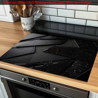 1pc Heat Resistant Protective Cover, Non-Slip & Scratch-Resistant Polyester Surface, Easy To Clean, Suitable For Kitchen, Washing Machine, Dryer, Stove Cover, Home Appliance Accessories, Modern Kitchen Utensils, With Anti-Slip Texture.