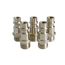 Conector de ajuste rápido neumático tipo UE PM20 SM20 con rosca macho G1/4 BSP para compresor de aire, 5 uds. RM48 - Acoplador de 5 piezas - Ver 5