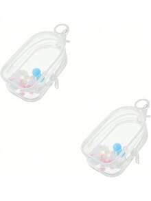 EstiloUPKOCH Bolsa Transparente Para Exhibir MuñEcas Con Hebilla Para Colgar Estuche Ligero De PVC Resistente Al Agua Para Almacenamiento Y ExhibicióN De Mini MuñEcas 4.13X2.55X1.37 PulgadasVersióN Mejorada - Como se muestra en la imagen, hay 2 artículos en total. - Ver 10