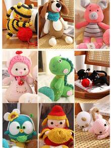 Matte Chenille Yarn, Doll Yarn, Handmade Crochet Knitting Material, Small Ice Stripe Yarn - 1PC - View 4